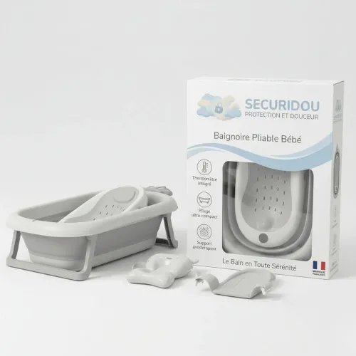 Baignoire Pliante avec Thermomètre