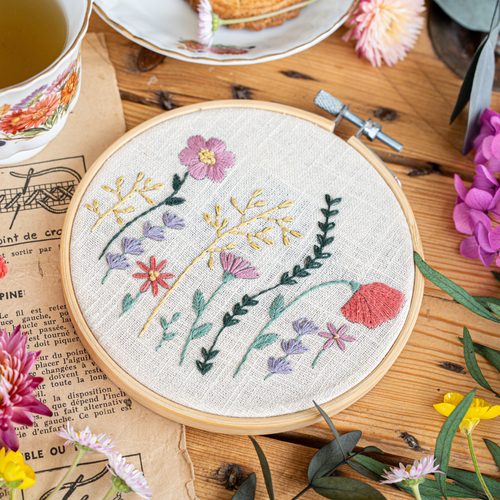 Kit Broderie "Fleurs des Champs"