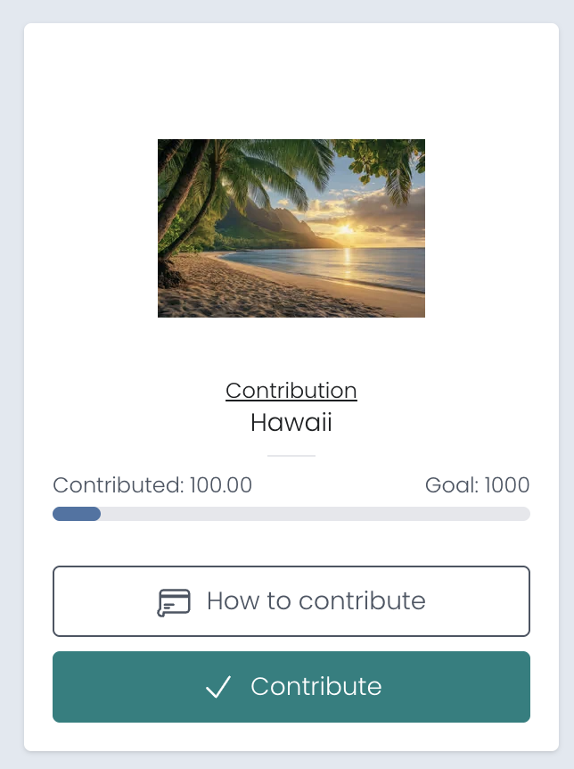 guests contributing together for a wedding gift